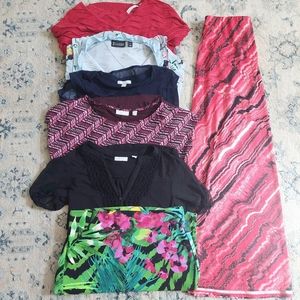 New York & Company Lot Of 7 Shirts & Skirts! Women's Sz. M! (NY&CO)(D)